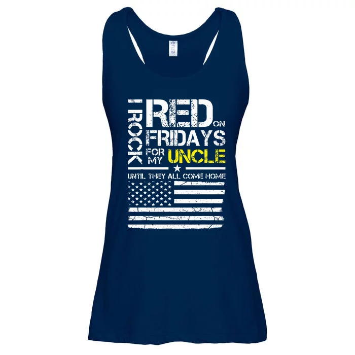 Red Friday Military Nephew Gift Wear Red For My Uncle Ladies Essential Flowy Tank