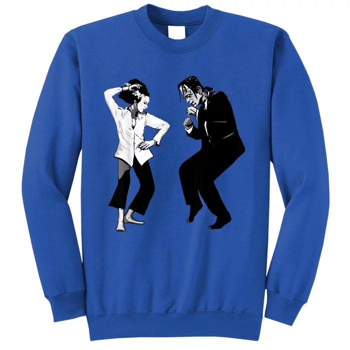 Retro Funny Monster And Bride Dancing Halloween Sweatshirt