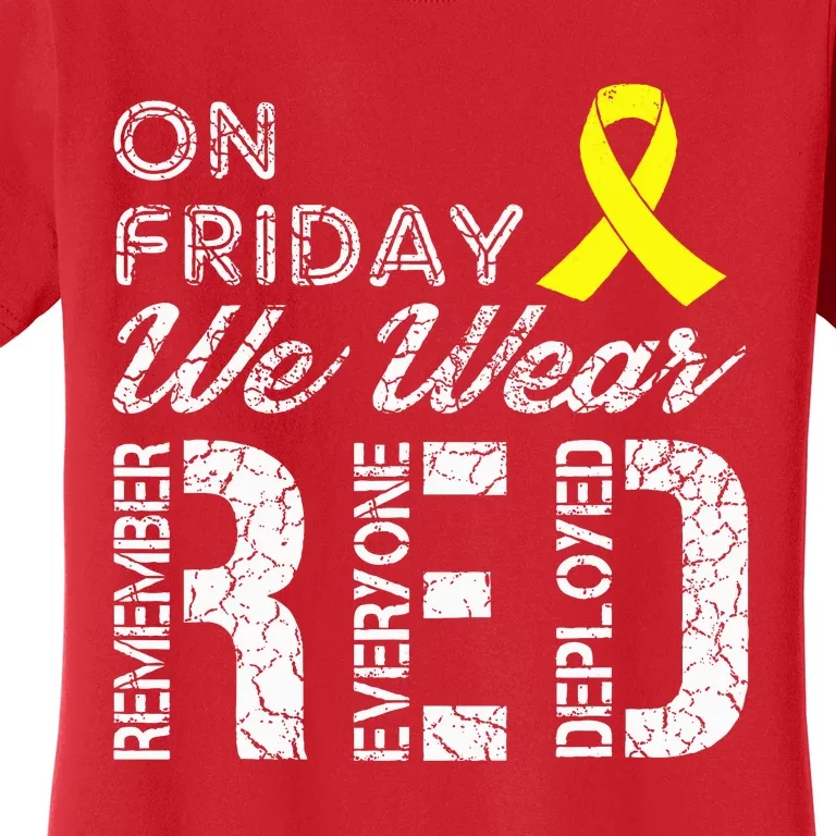 Red Friday Military R.E.D. On Friday We Wear Red Women's T-Shirt