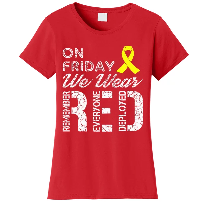 Red Friday Military R.E.D. On Friday We Wear Red Women's T-Shirt