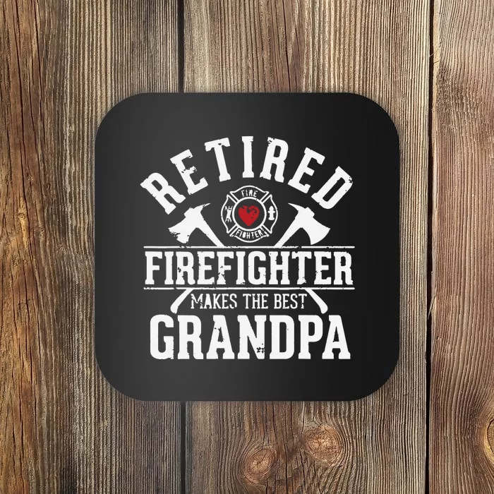 Retired Firefighter Makes The Best Grandpa Retirement Gift Coaster