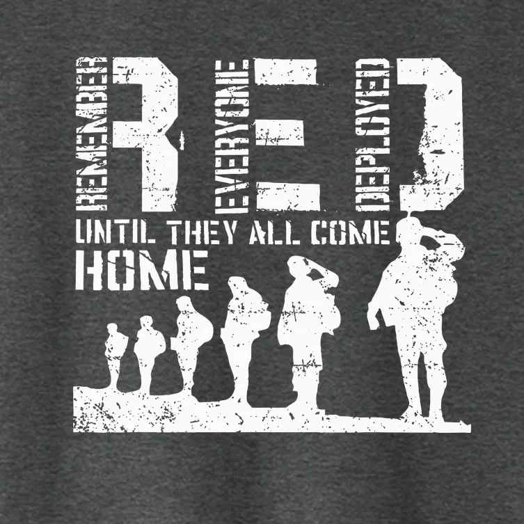 Red Friday Military I Wear RED On Fridays Mom Women's Crop Top Tee