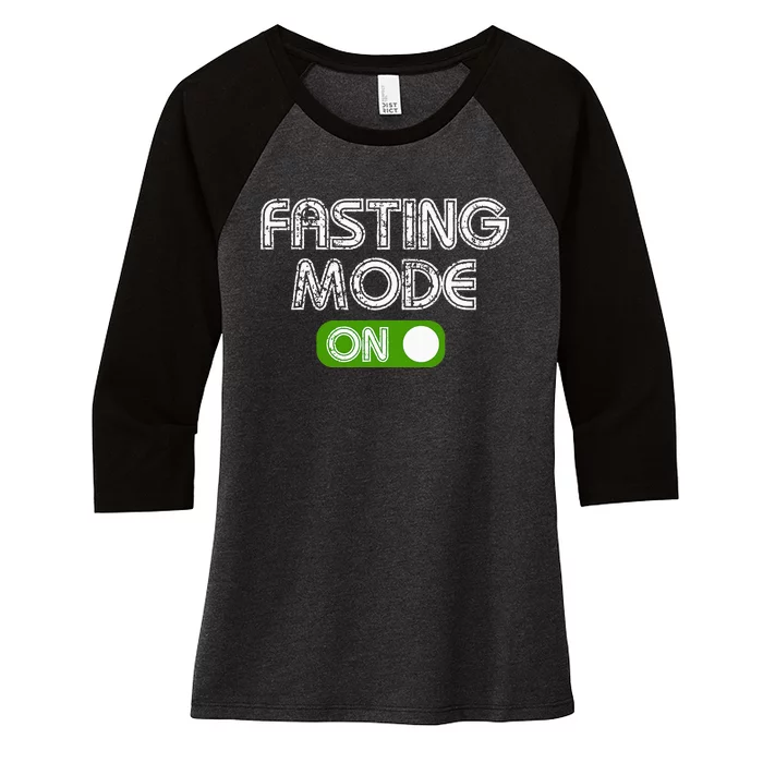 Ramadan Fasting Mode Fasting Muslim Ramadan Fasting Gift Women's Tri-Blend 3/4-Sleeve Raglan Shirt