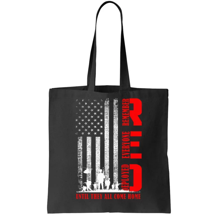 Red Friday Military Us A.R.M.Y Remember Erveryone Deployed Tote Bag