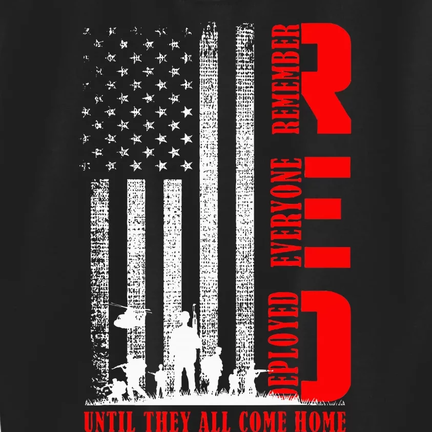 Red Friday Military Us A.R.M.Y Remember Erveryone Deployed Kids Sweatshirt