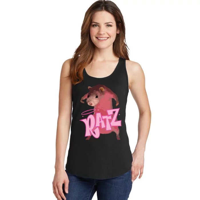 Ratz Funny Mouse Rat Ladies Essential Tank