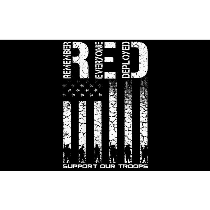 Red Friday Military Veteran Remember Everyone Deployed Bumper Sticker