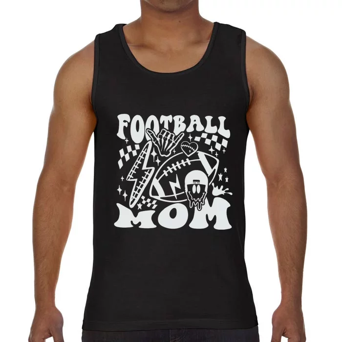 Retro Football Mom Baller Mom Football Game Day Mom Funny Football Comfort Colors® Tank Top