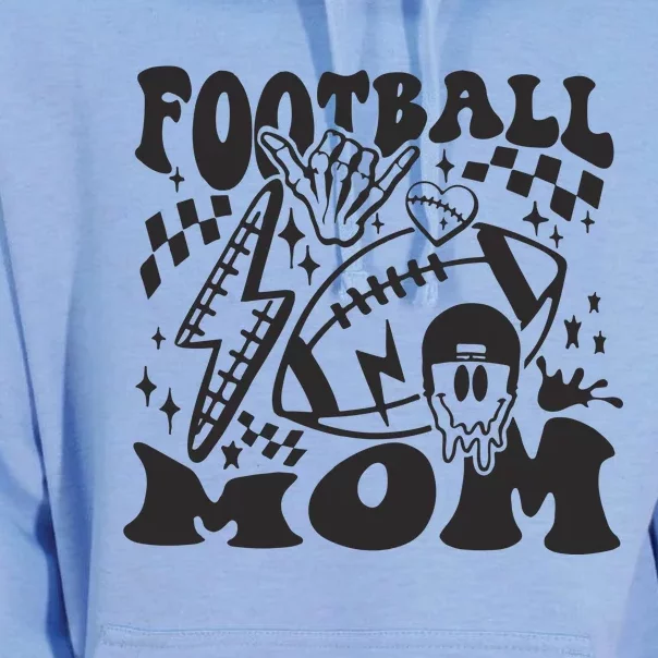 Retro Football Mom Baller Mom Football Game Day Mom Unisex Surf Hoodie