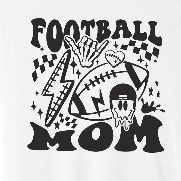 Retro Football Mom Baller Mom Football Game Day Mom ChromaSoft Performance T-Shirt