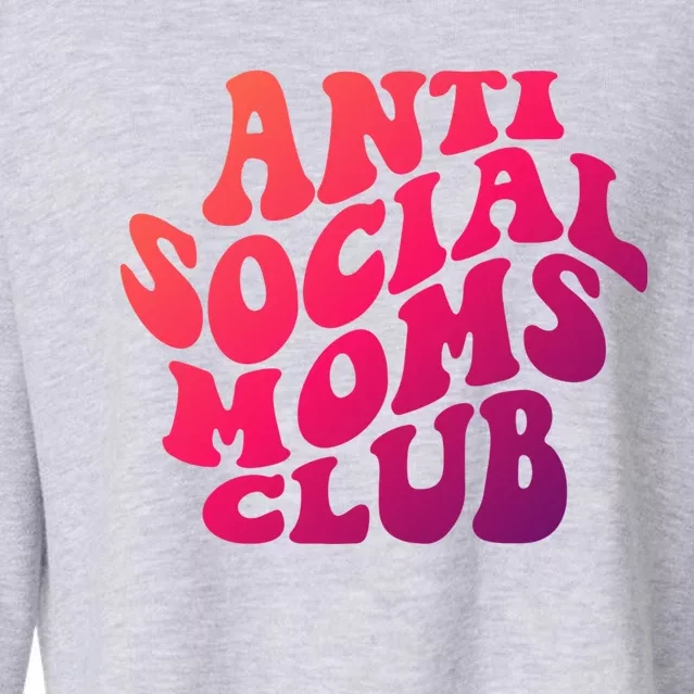 Retro Funny Mom Life Mothers Day Gift Cropped Pullover Crew