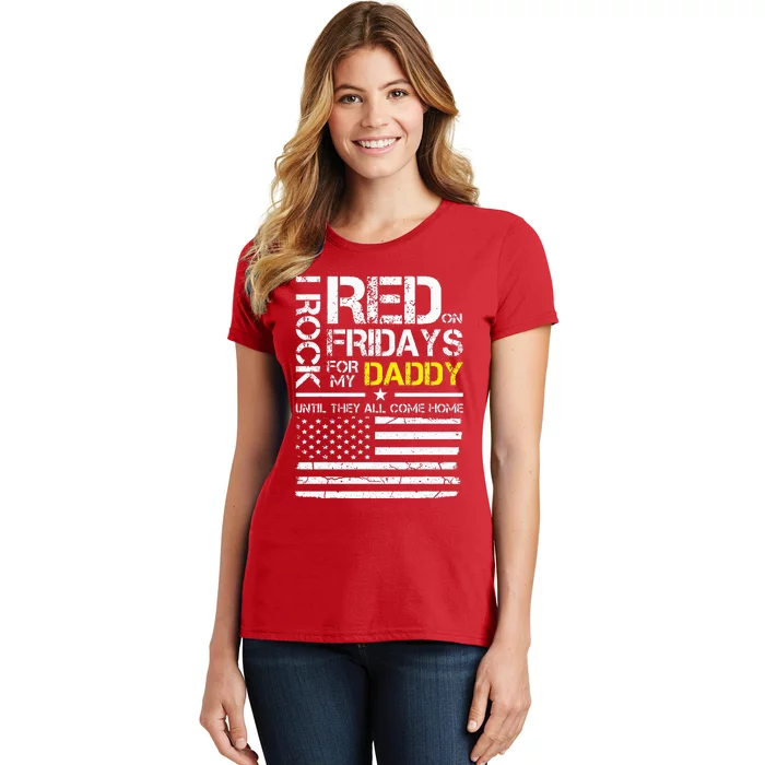 Red Friday Military Son Wear Red For My Daddy Women's T-Shirt