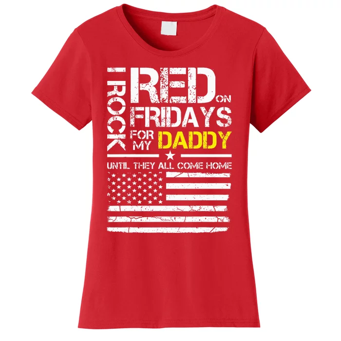 Red Friday Military Son Wear Red For My Daddy Women's T-Shirt