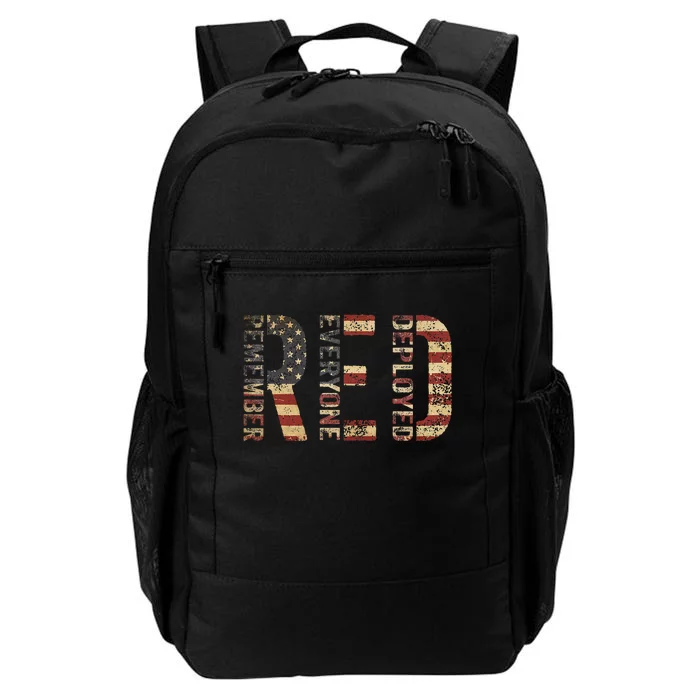 Red Friday Military Support Remember Everyone Deployed Daily Commute Backpack