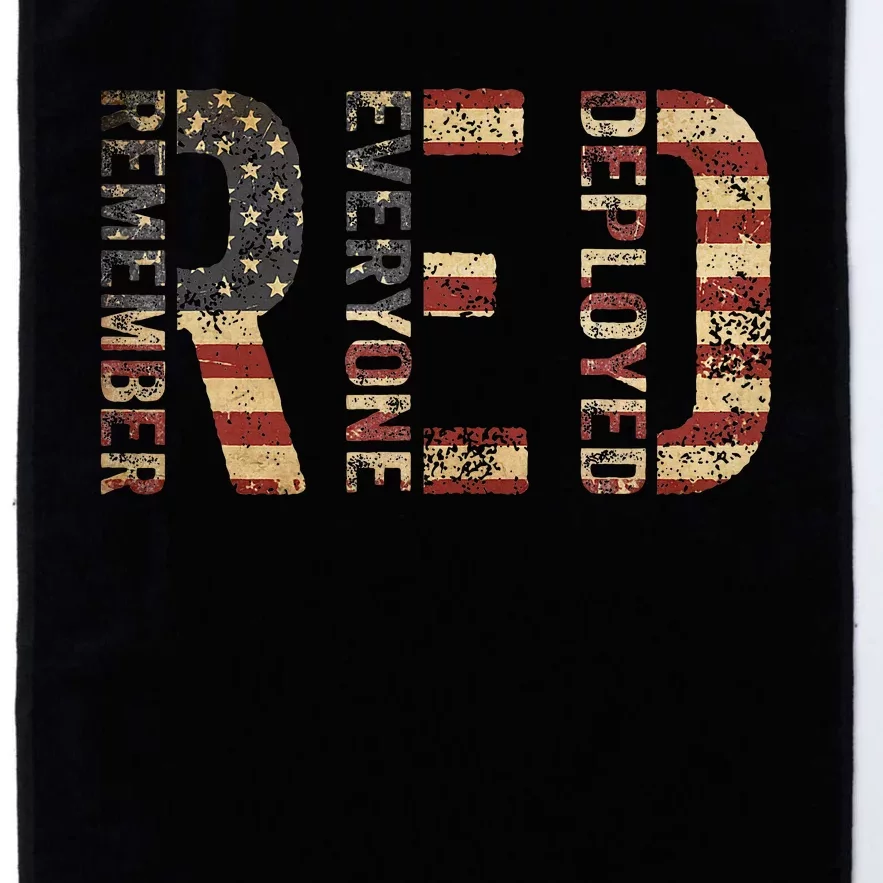 Red Friday Military Support Remember Everyone Deployed Platinum Collection Golf Towel