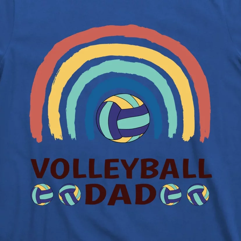 Rainbow Family Matching Volleyball Dad Gift T-Shirt