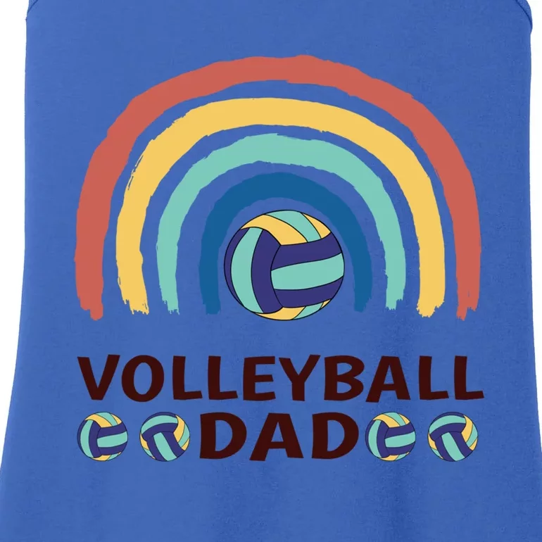 Rainbow Family Matching Volleyball Dad Gift Ladies Essential Tank