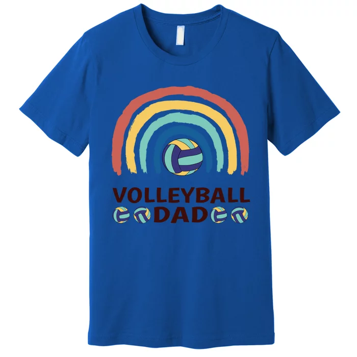 Rainbow Family Matching Volleyball Dad Gift Premium T-Shirt