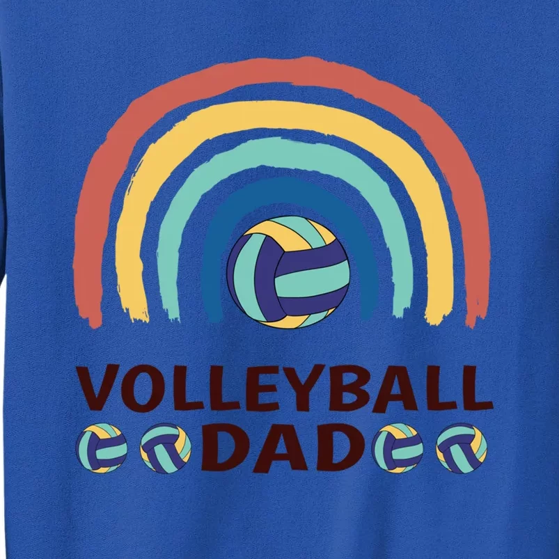 Rainbow Family Matching Volleyball Dad Gift Tall Sweatshirt