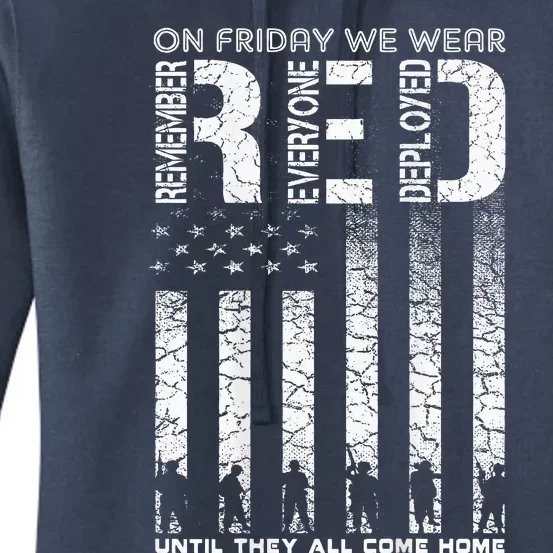 Red Friday Military On Friday We Wear Red Veteran Women's Pullover Hoodie