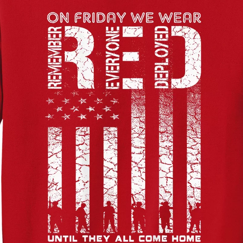 Red Friday Military On Friday We Wear Red Veteran Sweatshirt