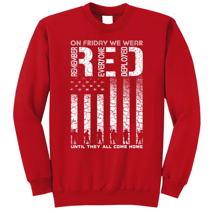 Red Friday Military On Friday We Wear Red Veteran Sweatshirt