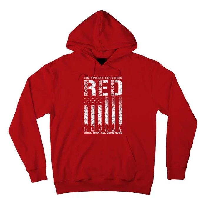 Red Friday Military On Friday We Wear Red Veteran Tall Hoodie