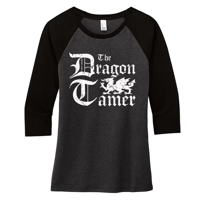 Renaissance Festival Medieval Dragon Tamer Ren Faire Women's Tri-Blend 3/4-Sleeve Raglan Shirt