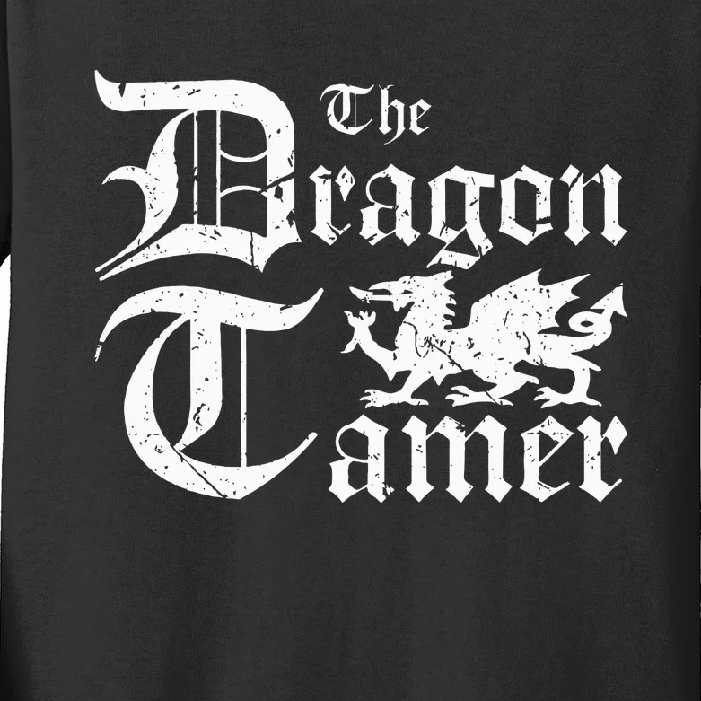 Renaissance Festival Medieval Dragon Tamer Ren Faire Kids Long Sleeve Shirt