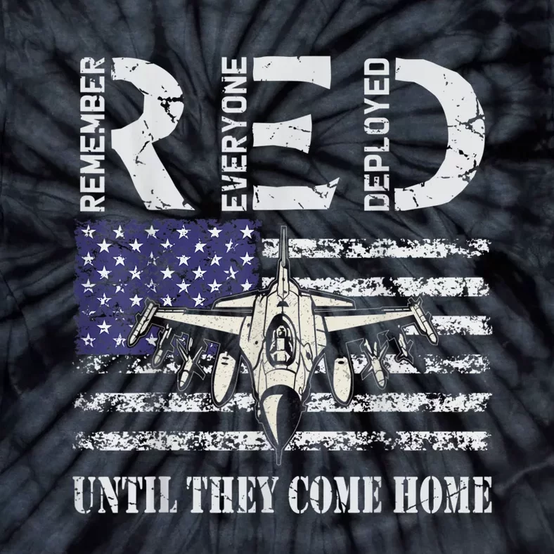 RED Friday Military S Air Force USAF US Flag Veteran Tie-Dye T-Shirt