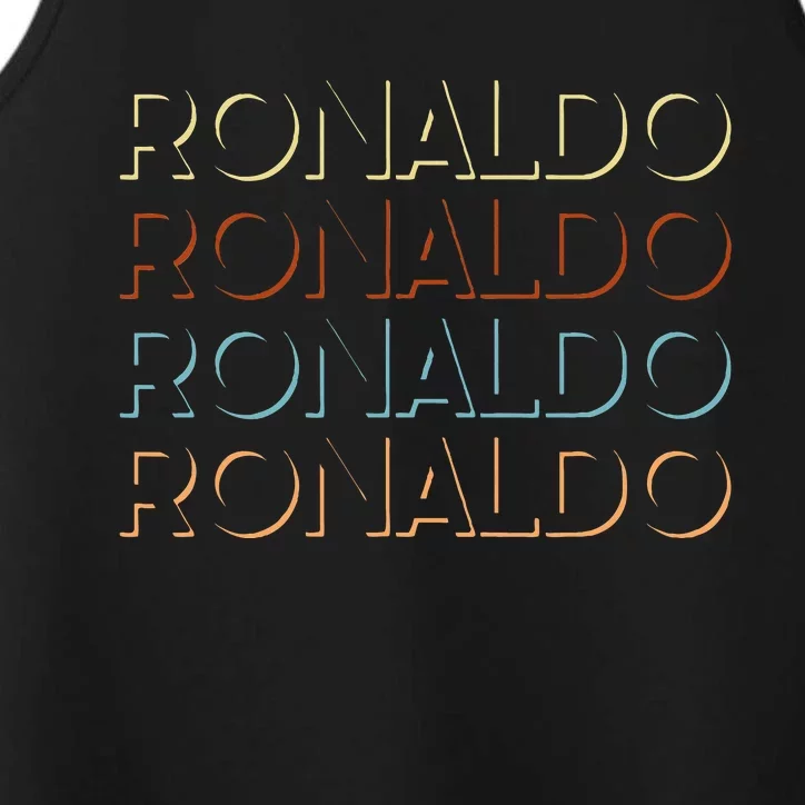 R.O.N.A.L.D.O First Name My Personalized Named Performance Tank