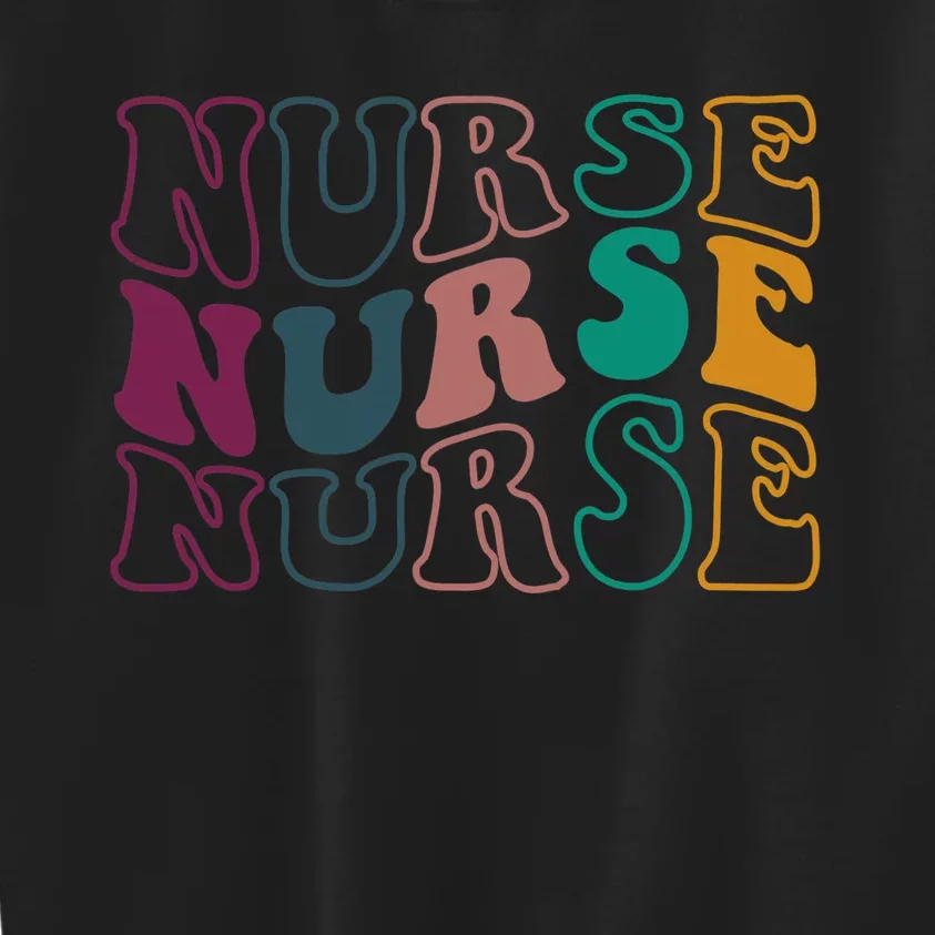 Retro Future Nurse Life for Registered Nurse Tee Nurse's Day Kids Sweatshirt