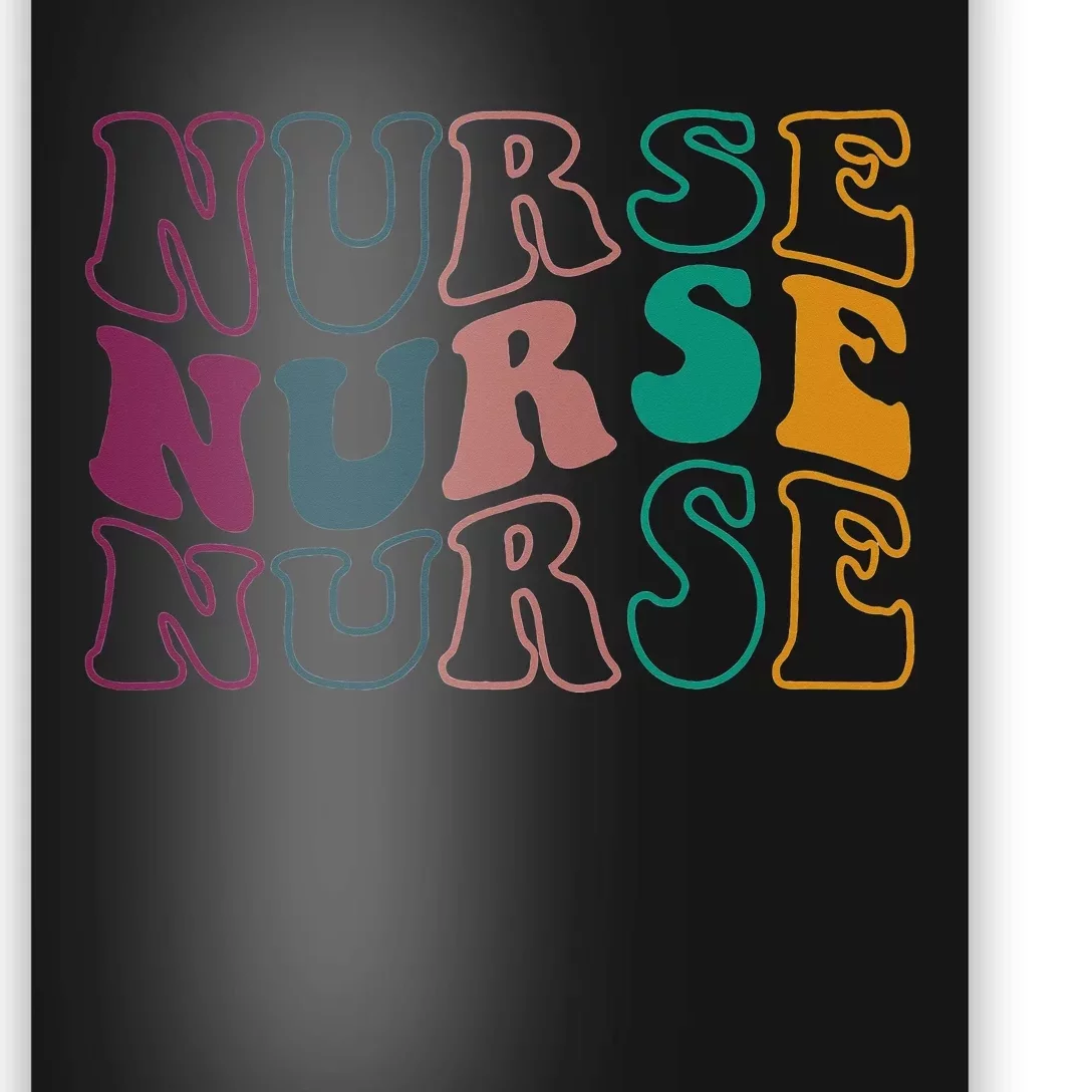 Retro Future Nurse Life for Registered Nurse Tee Nurse's Day Poster