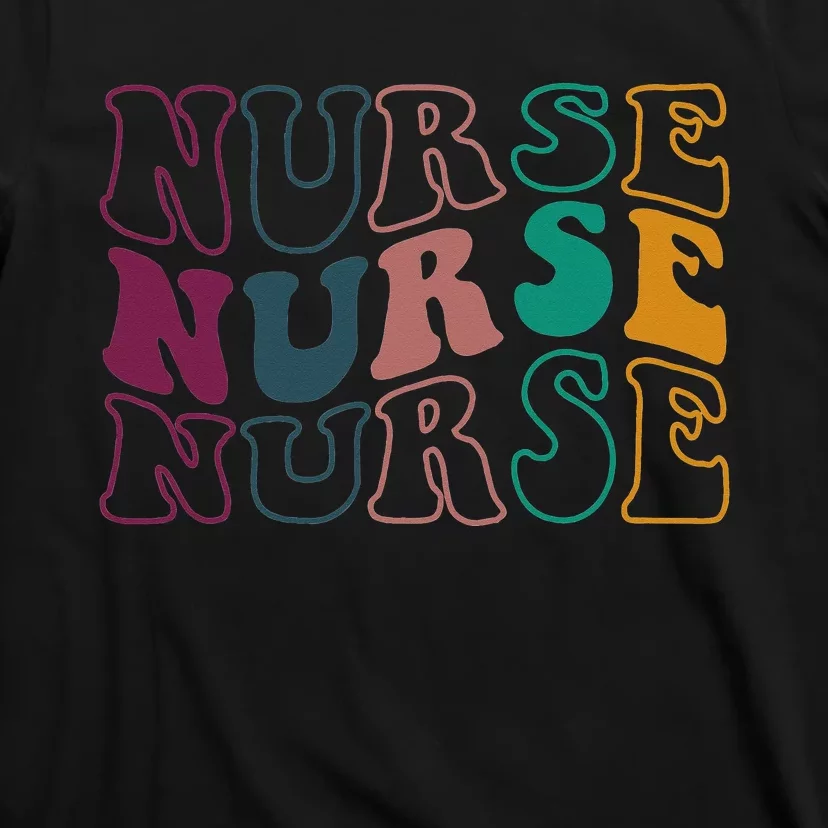 Retro Future Nurse Life for Registered Nurse Tee Nurse's Day T-Shirt