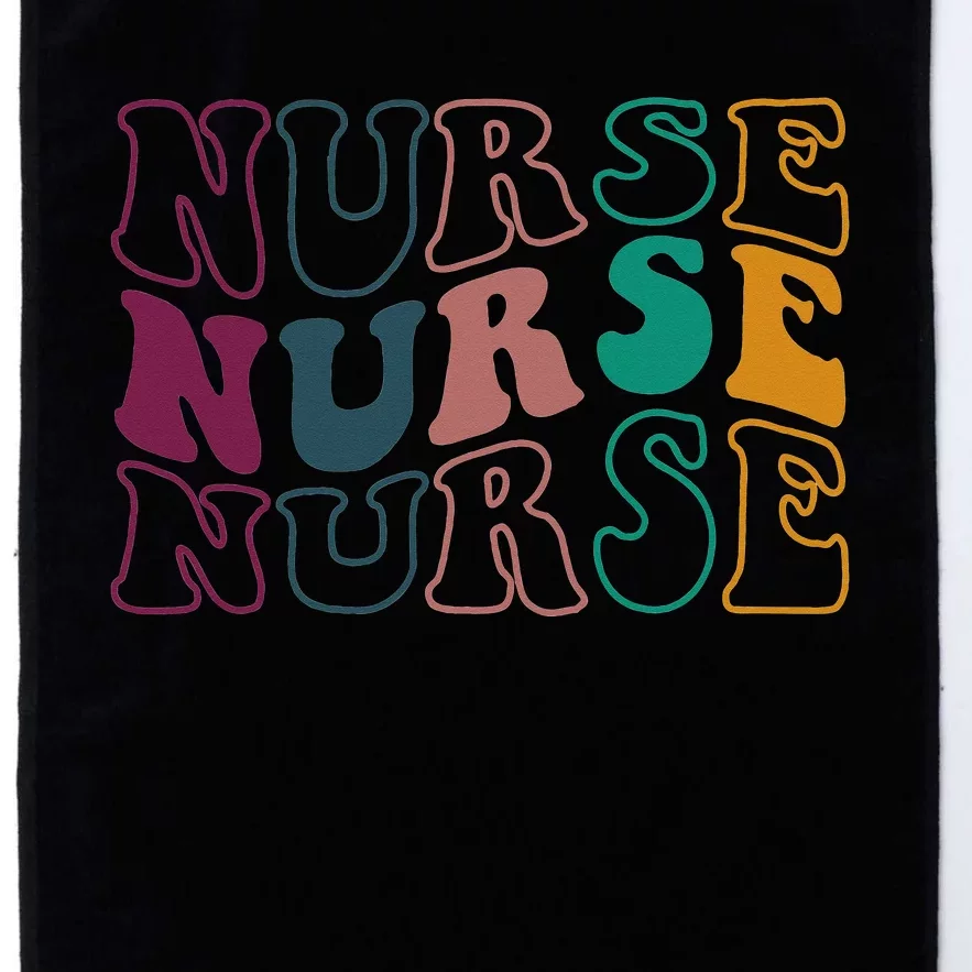 Retro Future Nurse Life for Registered Nurse Tee Nurse's Day Platinum Collection Golf Towel