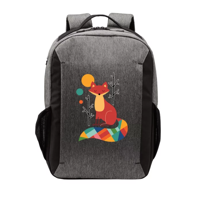 Rainbow Fox Nature Gift Vector Backpack