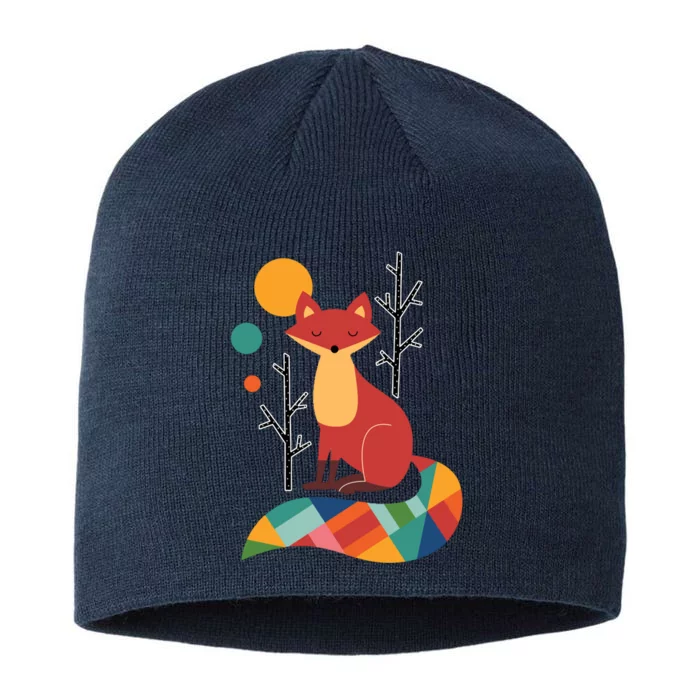 Rainbow Fox Nature Gift 8 1/2in Sustainable Knit Beanie