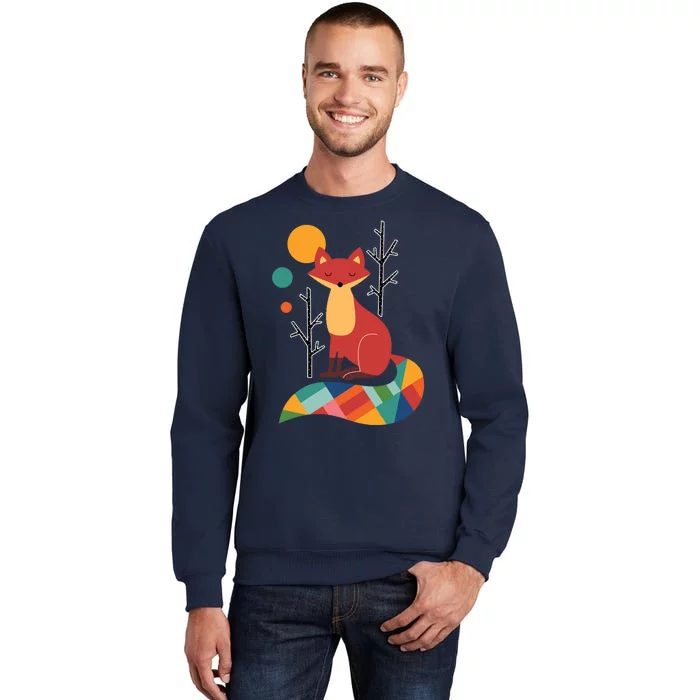 Rainbow Fox Nature Gift Tall Sweatshirt