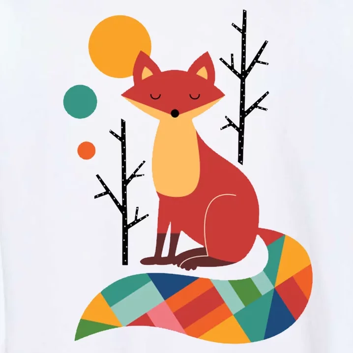 Rainbow Fox Nature Gift Garment-Dyed Sweatshirt