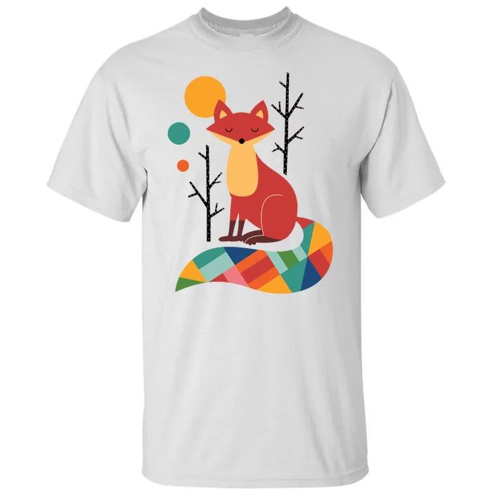 Rainbow Fox Nature Gift Tall T-Shirt