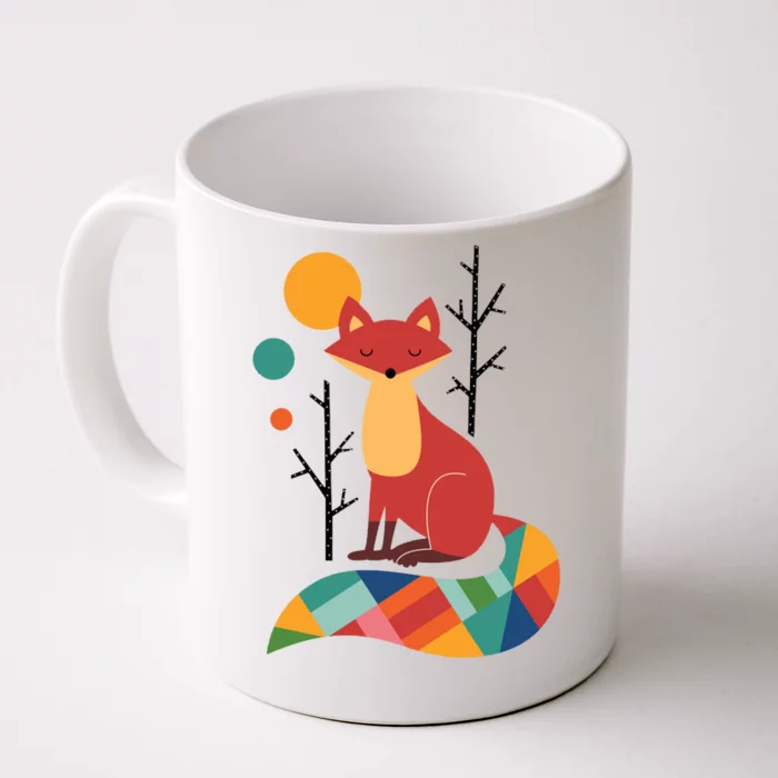 Rainbow Fox Nature Gift Front & Back Coffee Mug