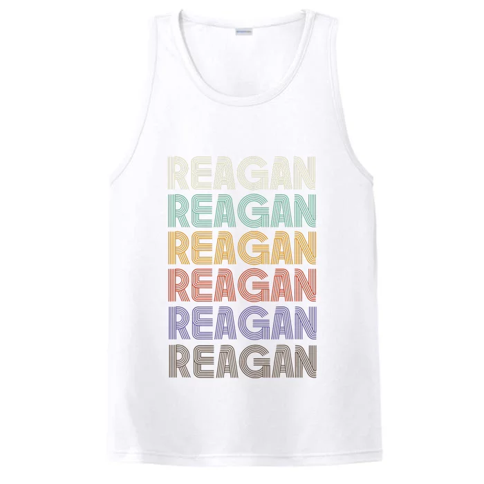 Reagan First Name Retro Vintage 90s Stylet Performance Tank