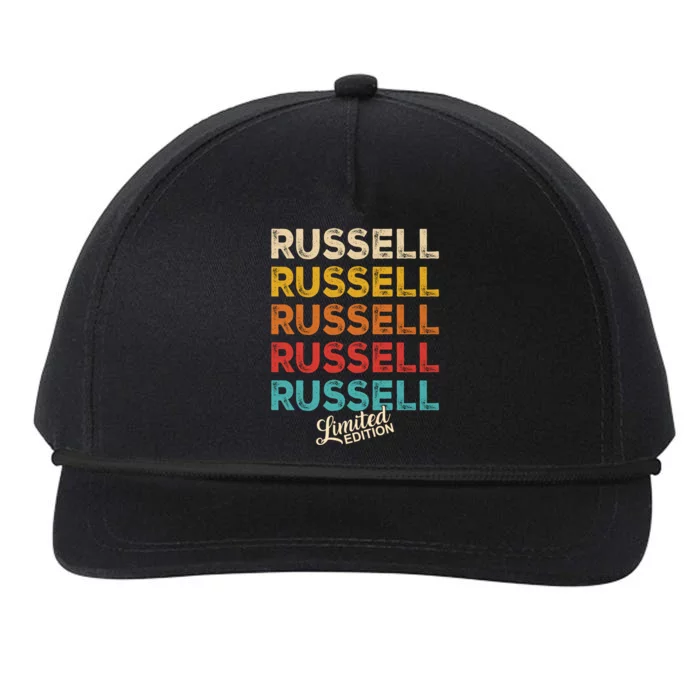 Russell First Name Gift Funny Russell Limited Edition Gift Snapback Five-Panel Rope Hat