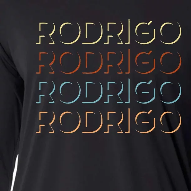 Rodrigo First Name My Personalized Named Cooling Performance Long Sleeve Crew