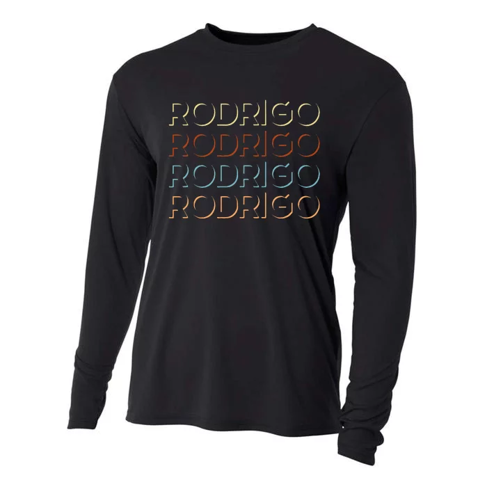 Rodrigo First Name My Personalized Named Cooling Performance Long Sleeve Crew