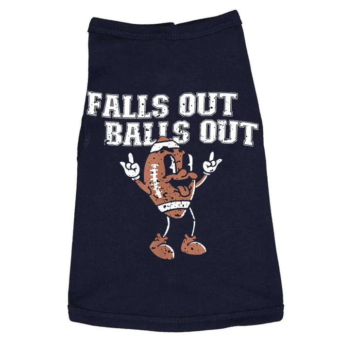 Retro Falls Out Balls Out Football Vintage Thanksgiving Doggie Tank