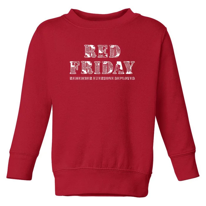 Red Friday | On Fridays We Wear Red Toddler Sweatshirt