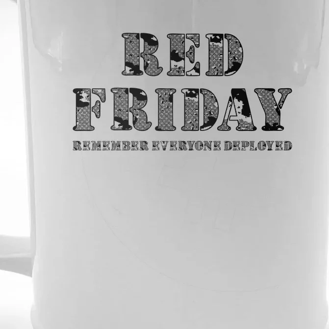 Red Friday | On Fridays We Wear Red Front & Back Beer Stein