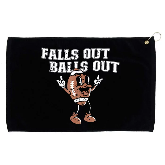 Retro Falls Out Balls Out Football Vintage Thanksgiving Grommeted Golf Towel