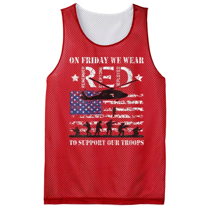 Red Friday | On Fridays We Wear Red Mesh Reversible Basketball Jersey Tank